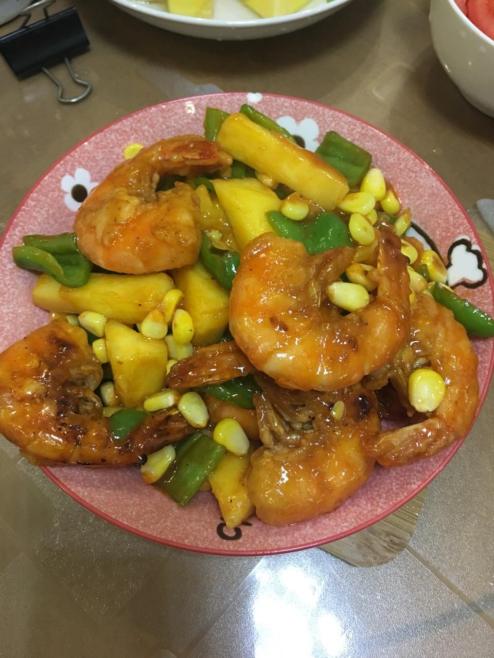 菠萝咕咾虾