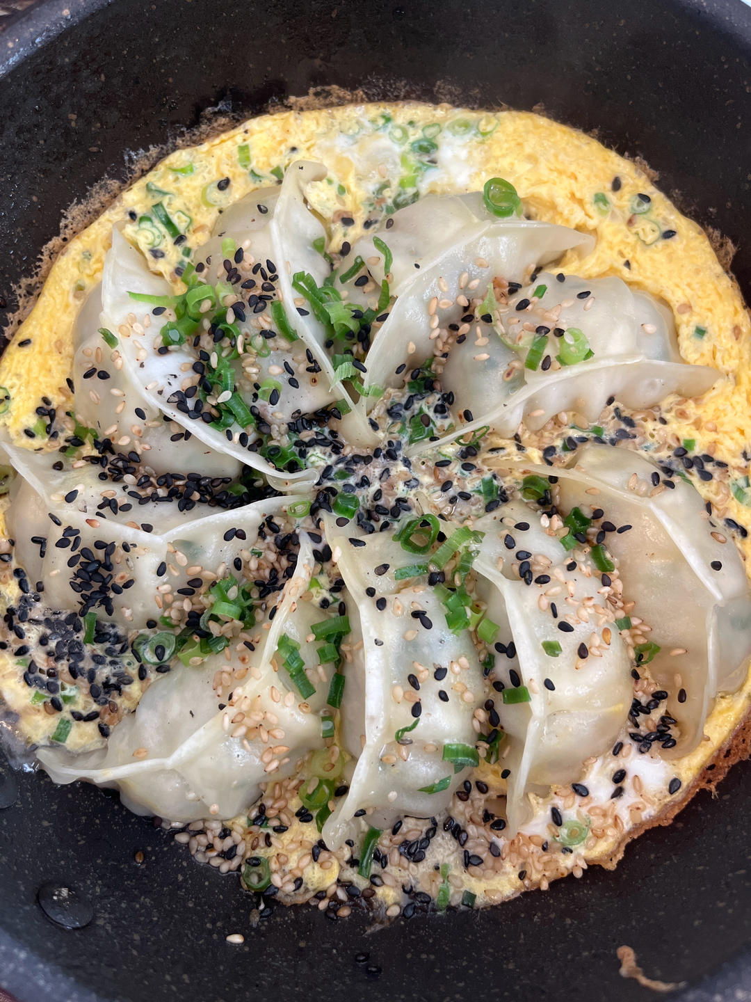现包现煎抱蛋煎饺&附煎饺的包法