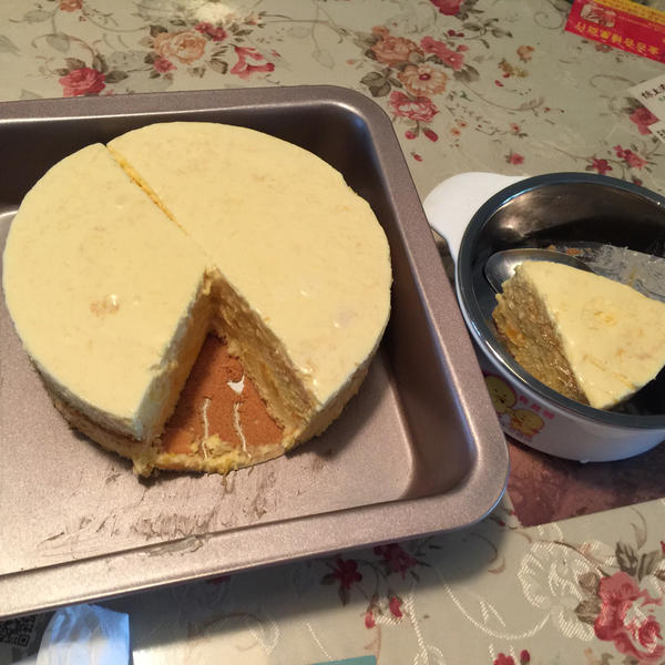 芒果奶酪夹心蛋糕