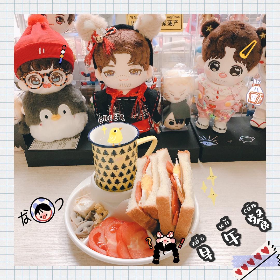 火腿芝士蛋三文治