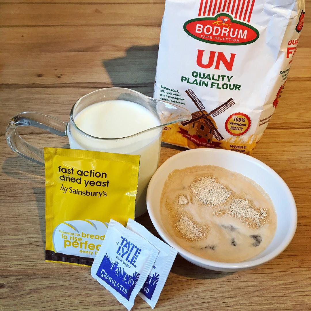 纯奶手撕吐司的做法 步骤1