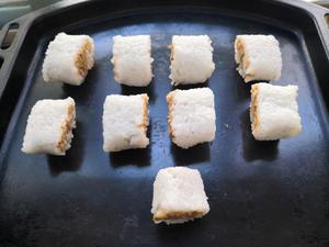 #18L小烤箱菜谱#剩米饭+栗子馅变身低脂健康小零食——栗香白米卷的做法 步骤7