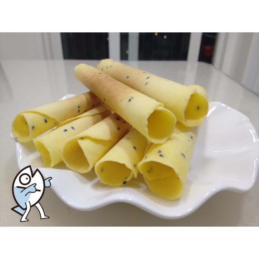 芝麻香酥蛋卷（视频食谱）