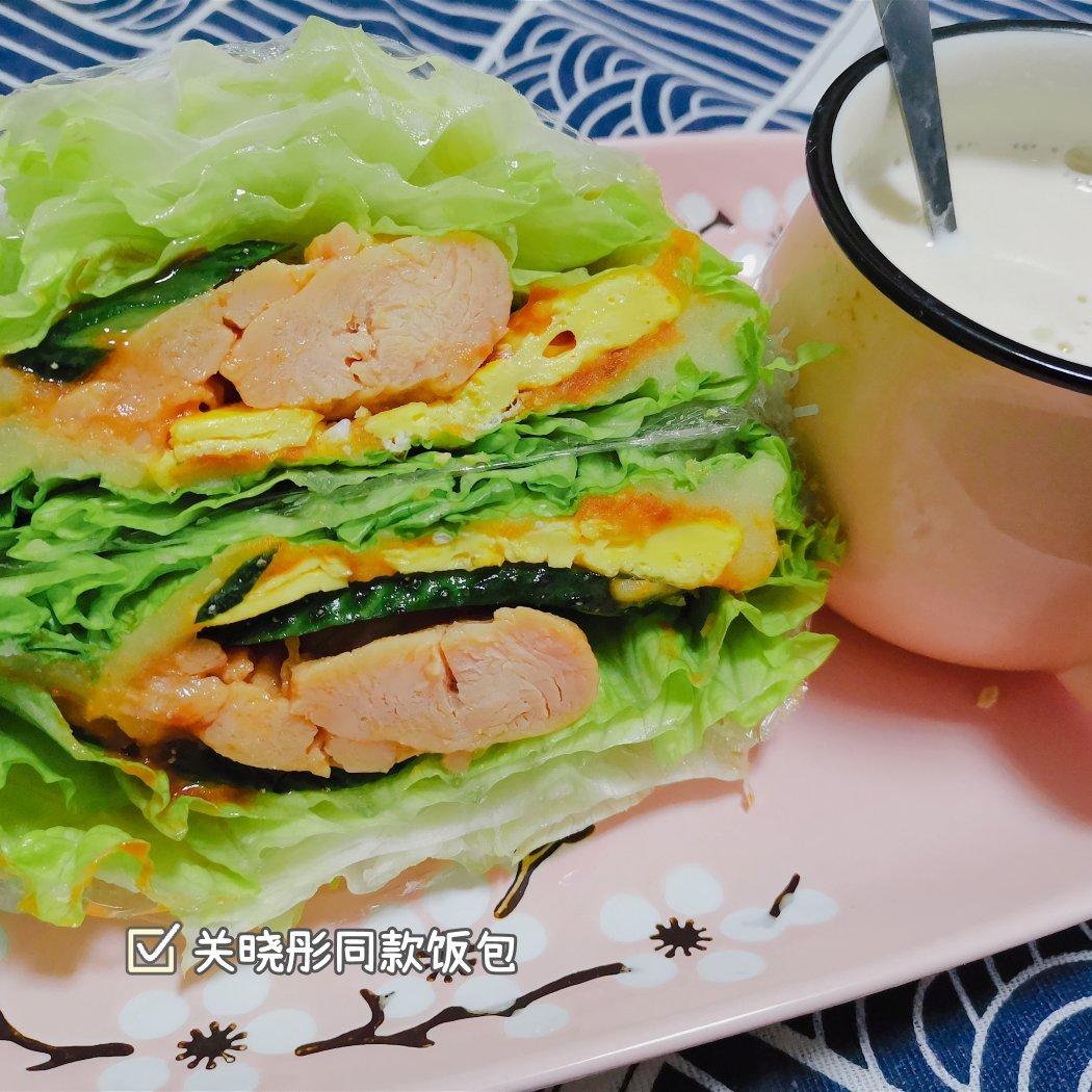 关晓彤同款生菜三明治