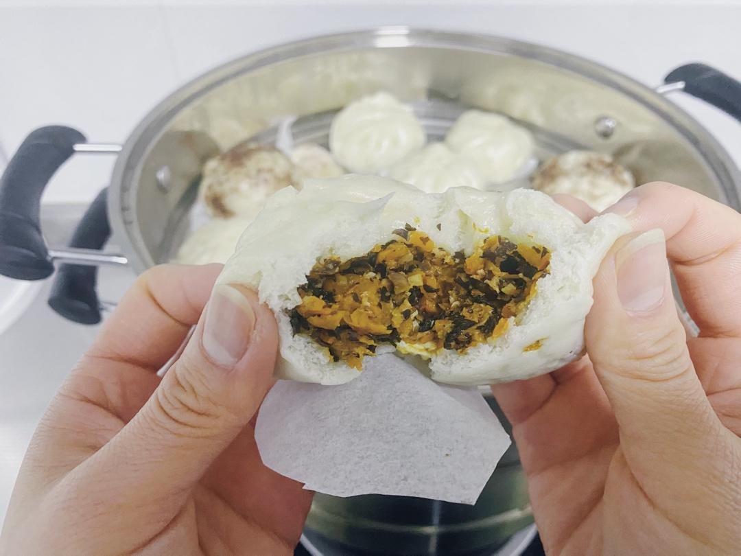 胡萝卜木耳鸡蛋包子——素包子也可以很好吃~