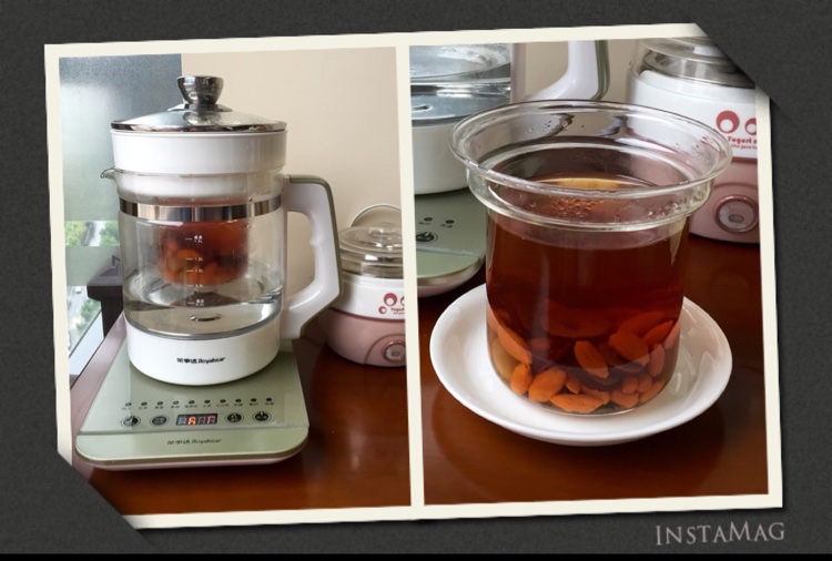 红枣桂圆枸杞红糖水