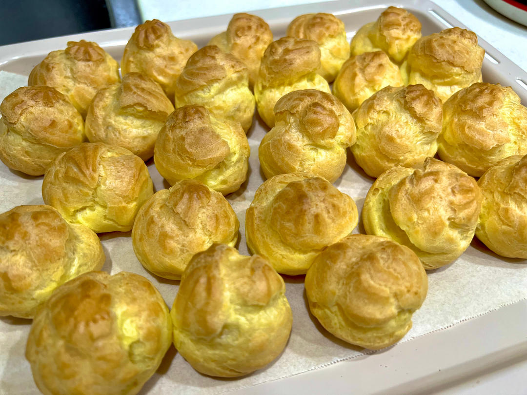 简单易成功的奶油小泡芙做法