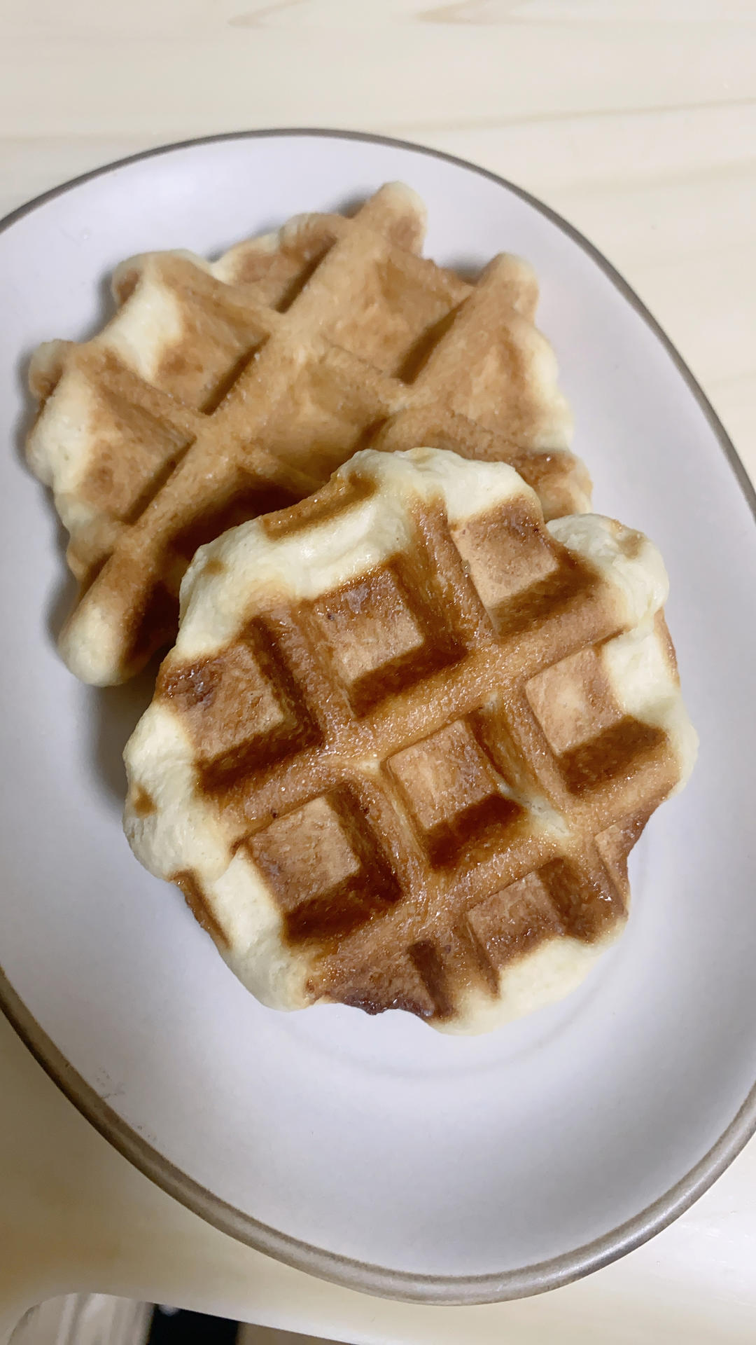 焦糖比利时华夫饼