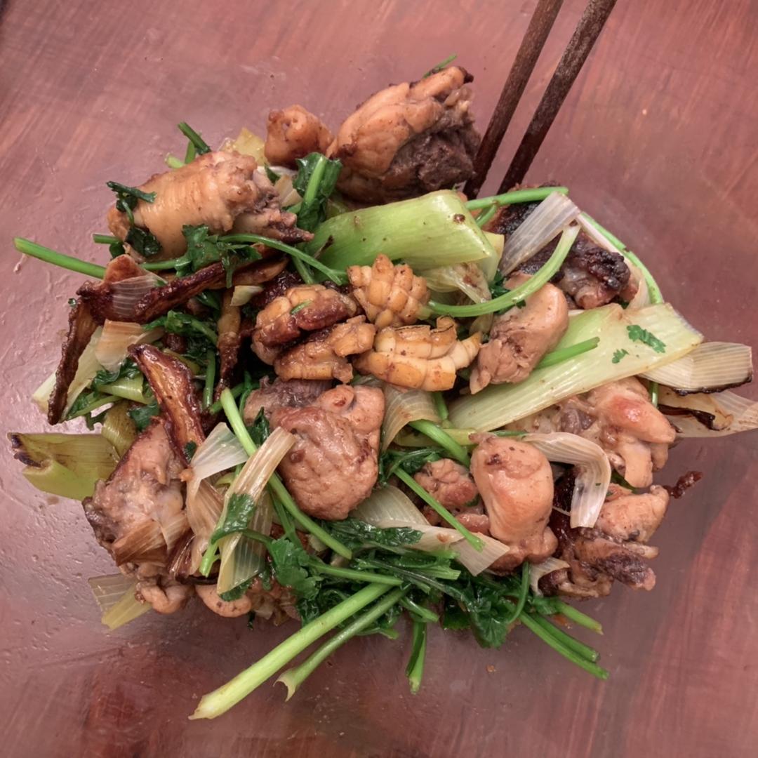 鲍鱼炒鸡