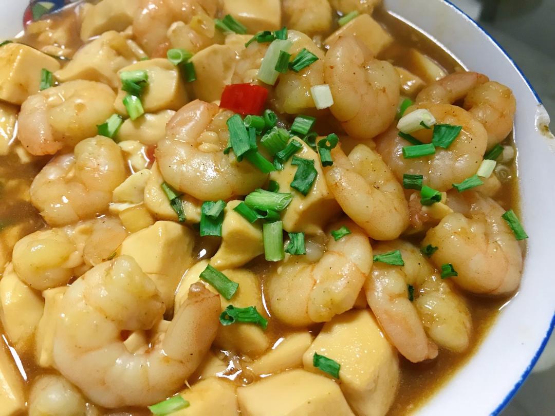 虾仁豆腐