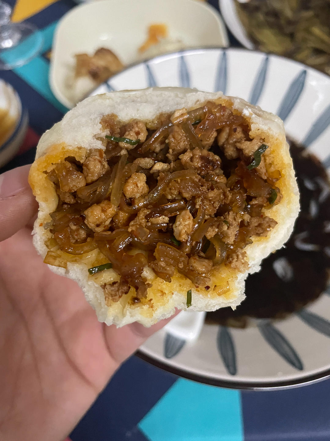 皮薄馅儿大的粉丝肉末包子（馅料做法）
