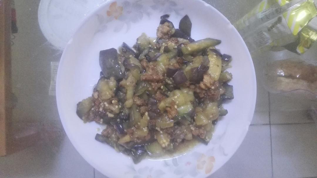 红烧肉沫茄子
