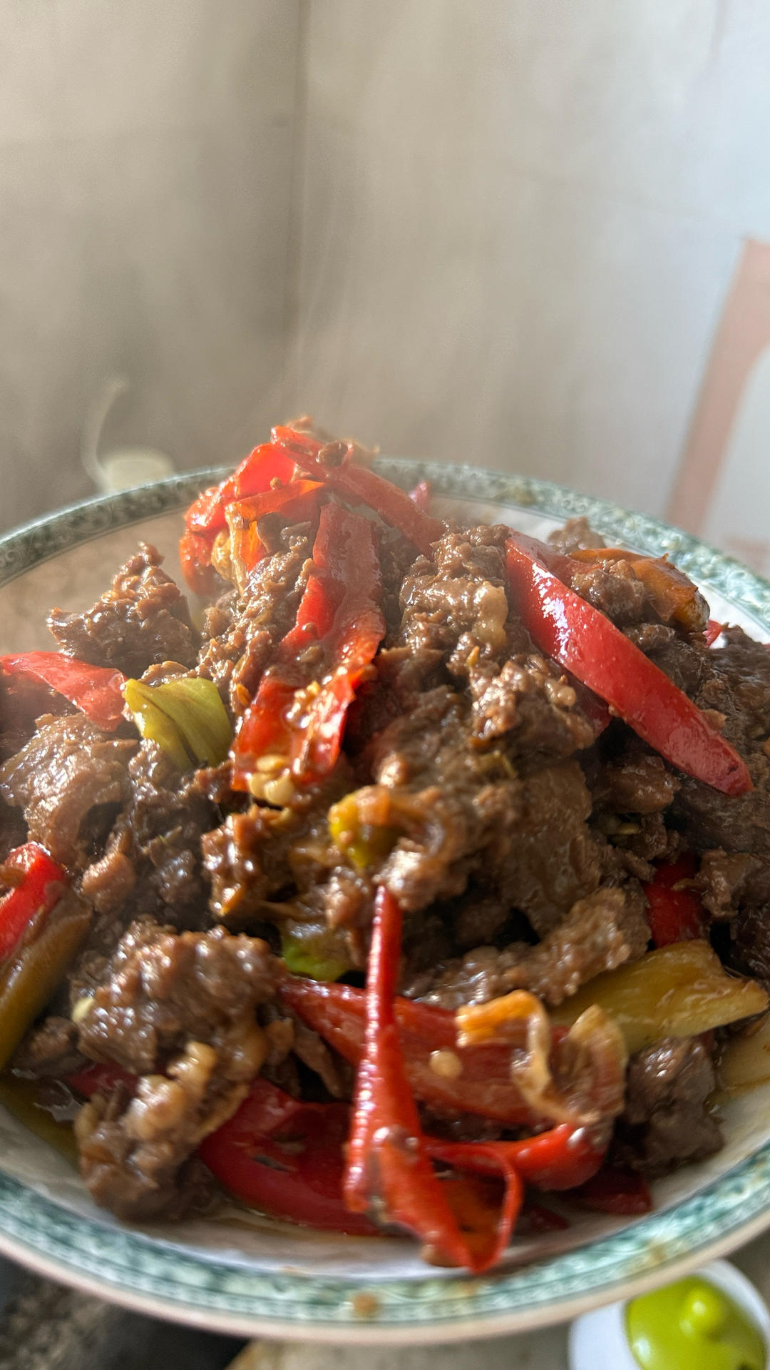 孜然大葱炒牛肉