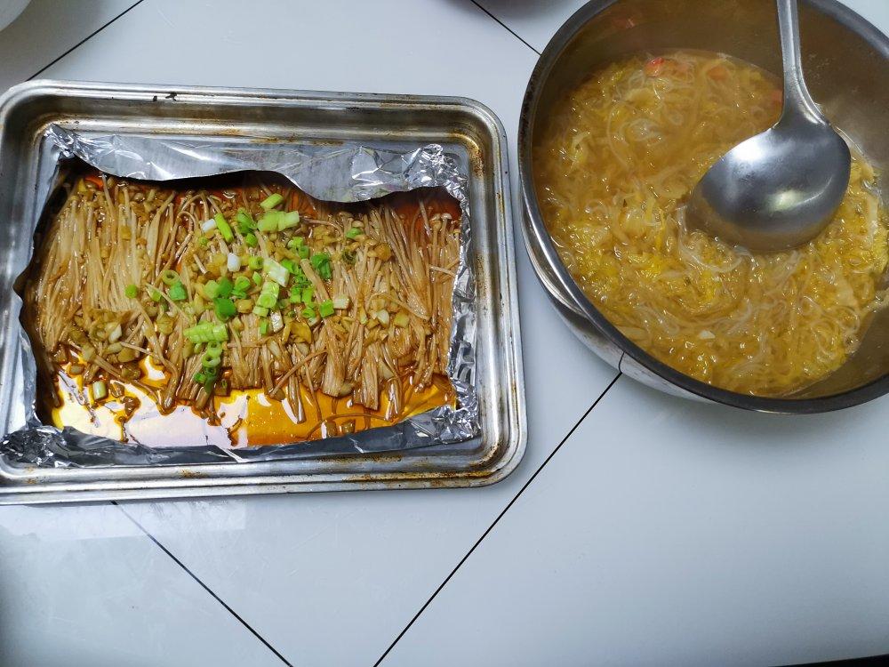 锡纸蒜蓉金针菇