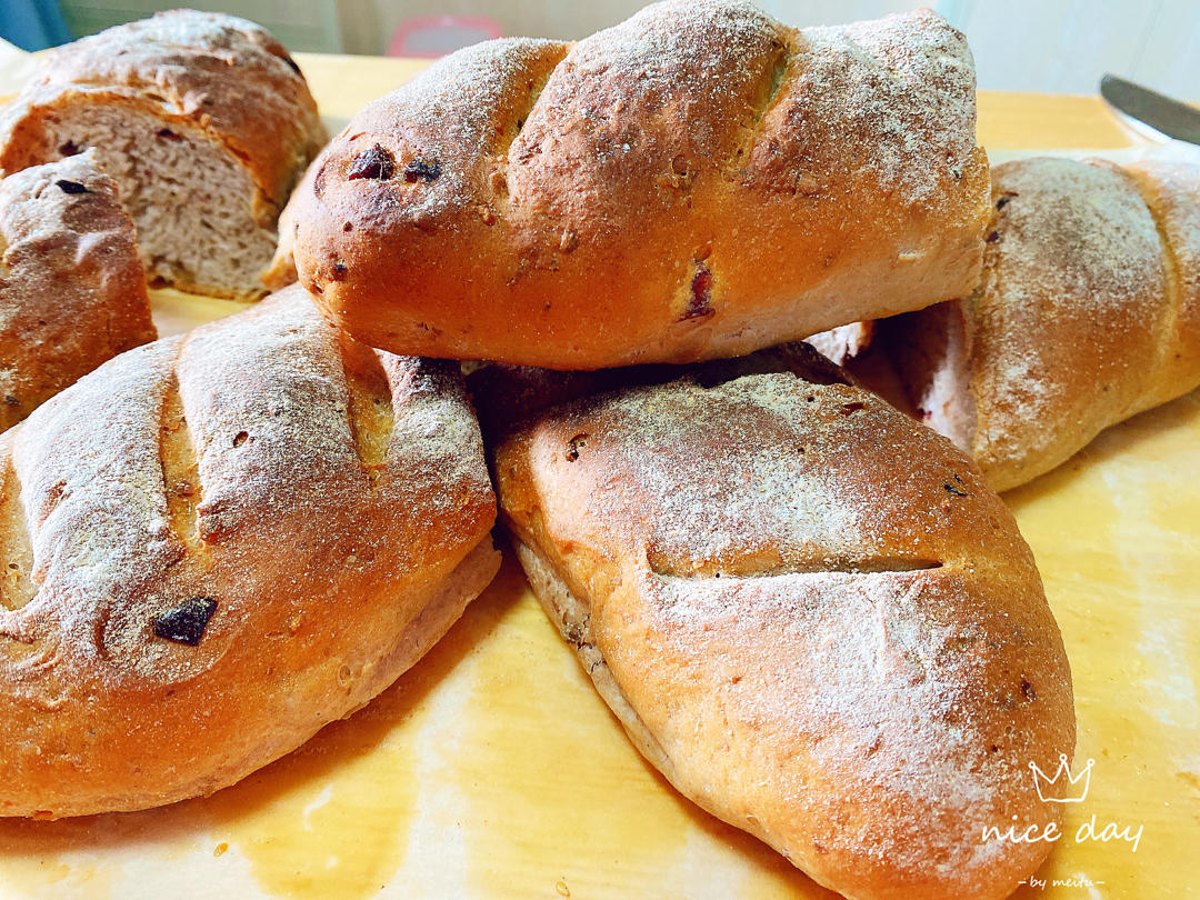 全麦核桃包～软欧包