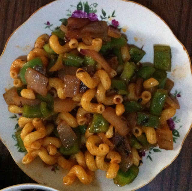 土豆培根炒意大利面