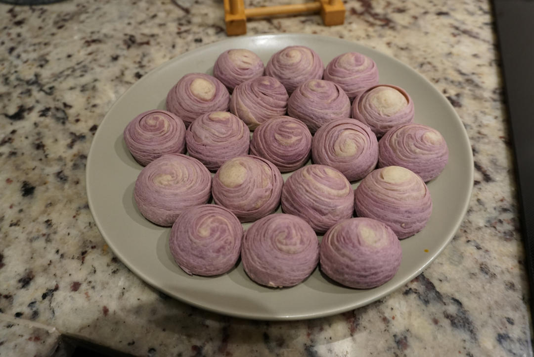 麻薯香芋酥/台湾大甲芋头酥(无猪油完美复刻2015.10修订各种抹茶酥、绿茶酥、蛋黄酥、紫薯酥通用哟）