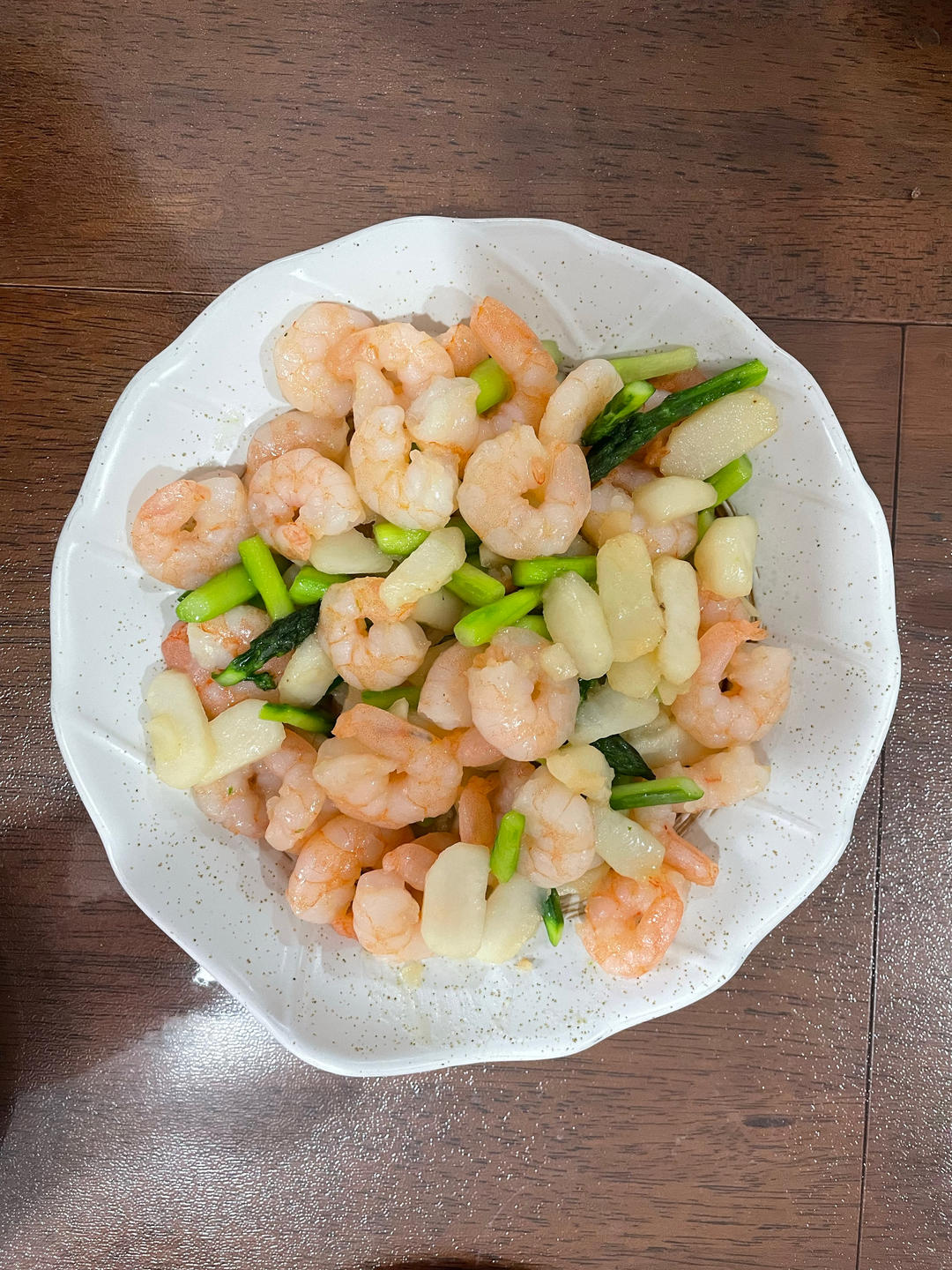芦笋荸荠炒虾仁（芦笋马蹄炒虾仁）