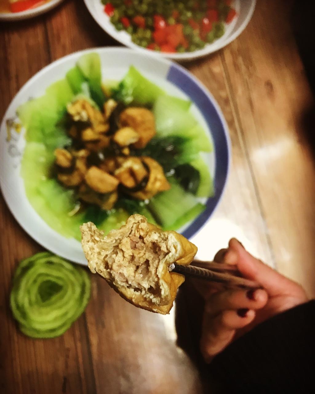 豆腐福袋-- 六月鲜酱油版