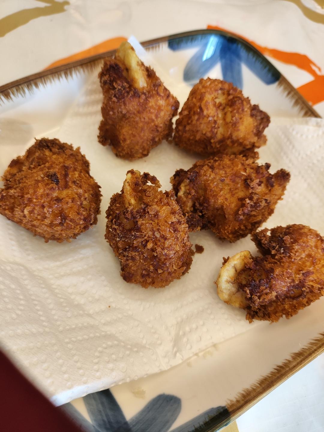 🌈颜值爆表的黄金虾球🍤，外酥里嫩，做法超简单～