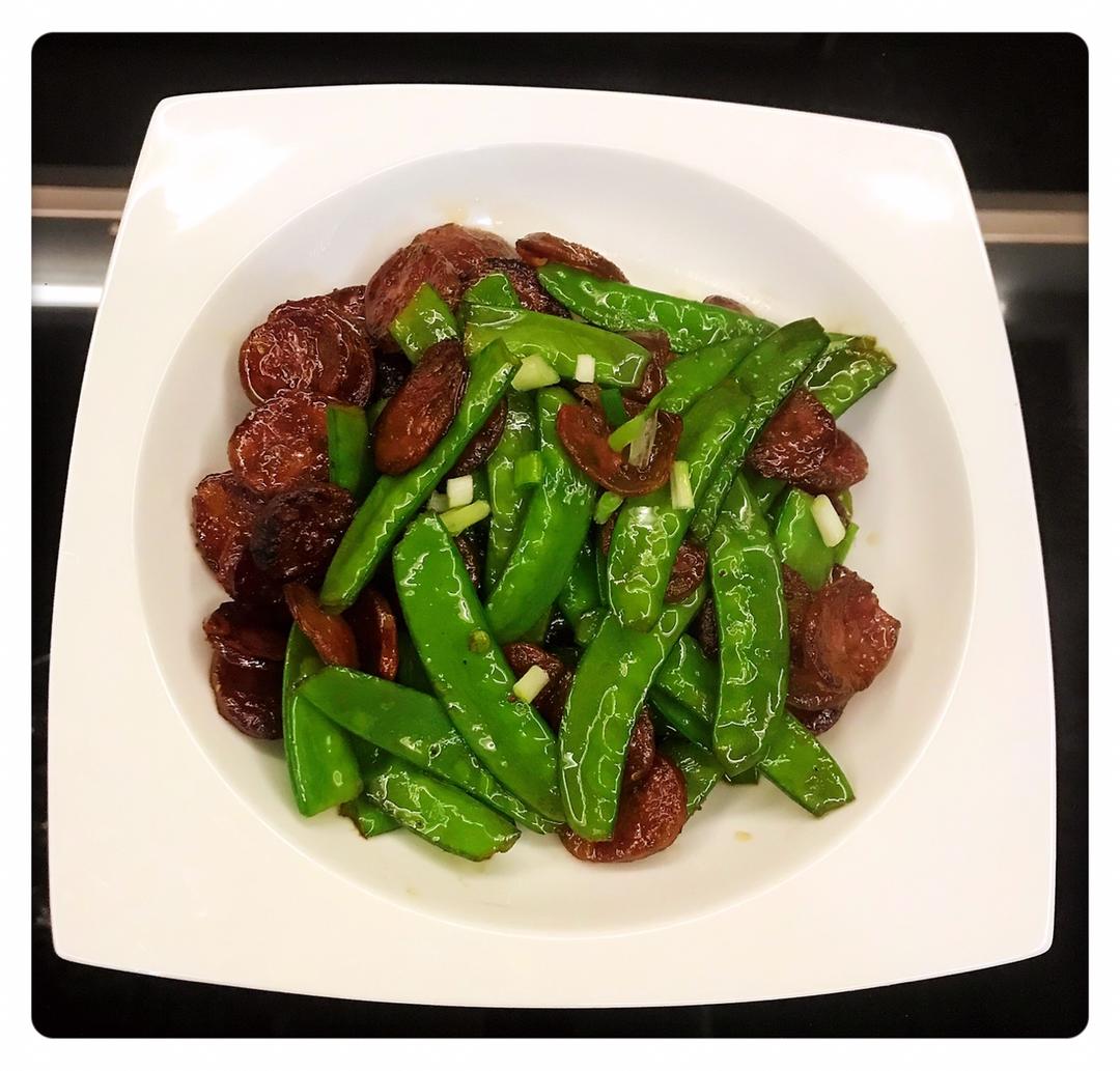 荷兰豆炒腊肠