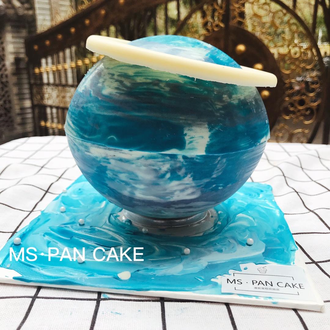 星球蛋糕，巧克力星空球蛋糕，简便版