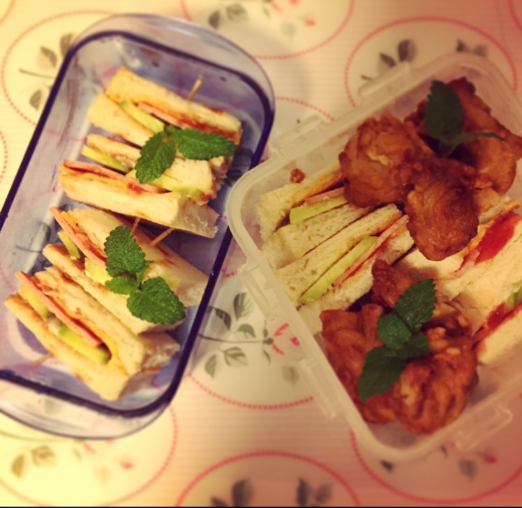 火腿芝士蛋三文治