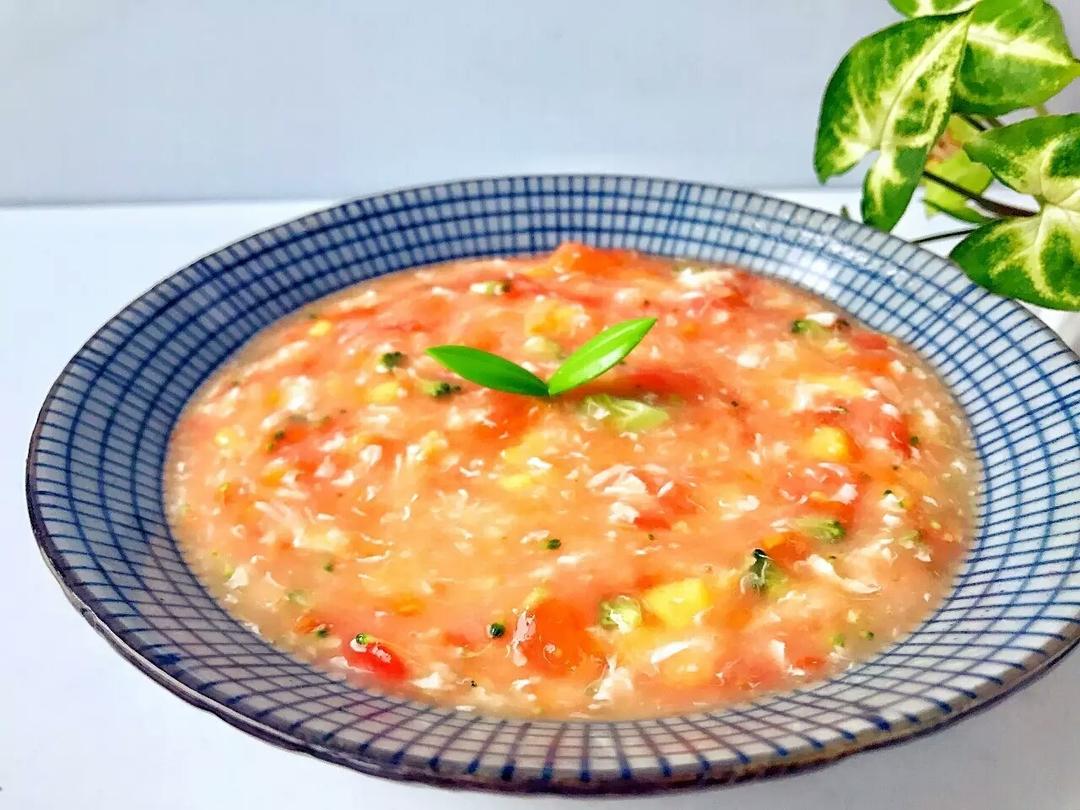 宝宝辅食：不一样的西红柿鸡蛋羹，冬天热乎乎、滑溜溜喝下一大碗，美味又健康！10M+的做法