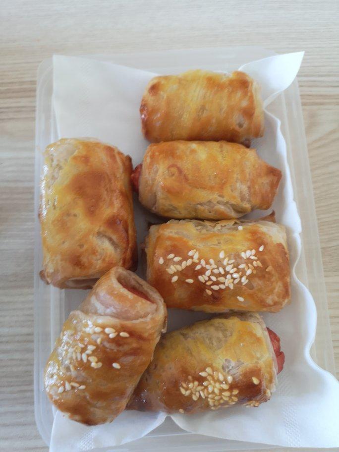 【超简单】手抓饼包肠仔