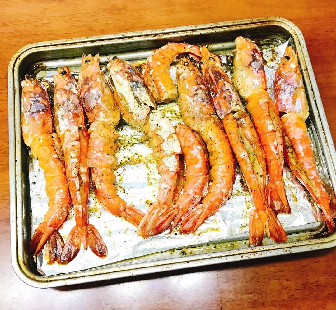 盐烤阿根廷红虾
