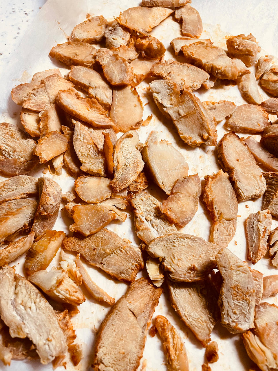 烤箱鸡肉干狗零食