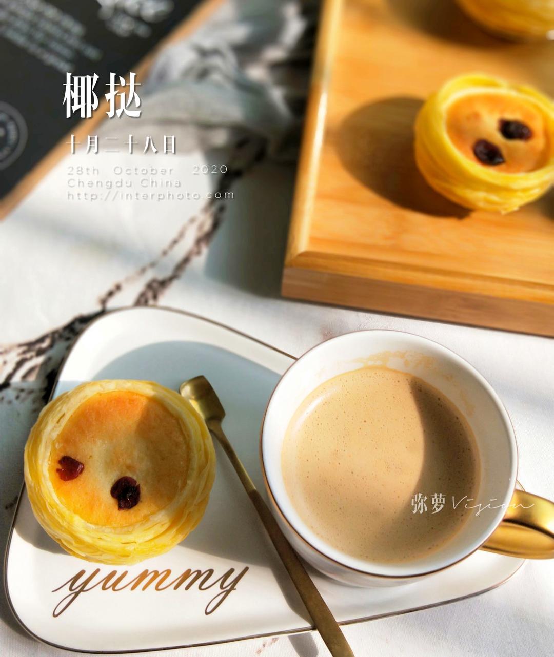 酥得掉渣的网红椰香蛋挞，简单好吃零失败