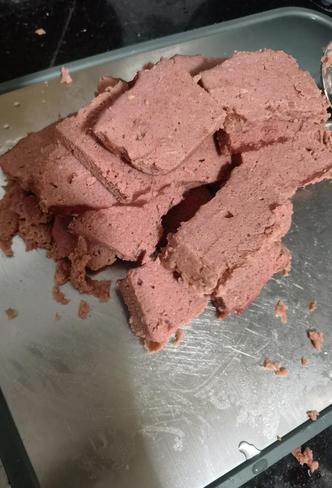别再给孩子买火腿肠了！试试这款自制午餐肉  无添加肉香软（适合一岁以上婴幼儿辅食）蒸肉糕，蒸午餐肉