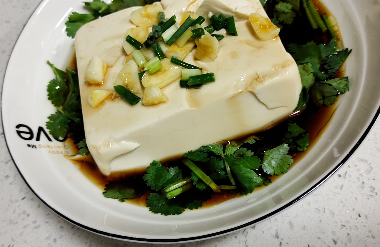 【炝豆腐】老豆腐蘸酱油，天下美味之一