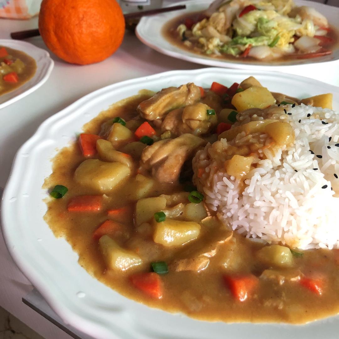 浓香醇厚日式咖喱鸡饭，吃一口就沦陷