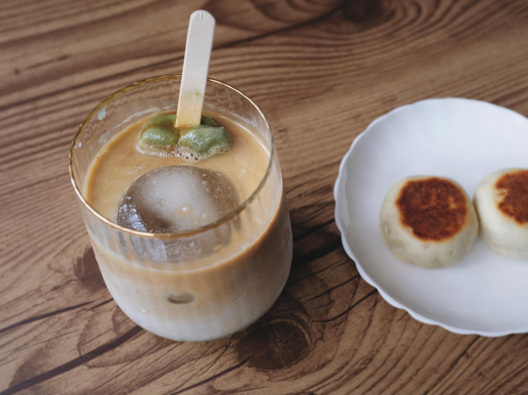 绿豆沙拿铁