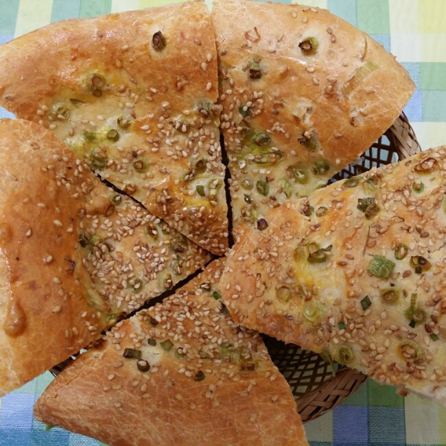 葱香发面饼