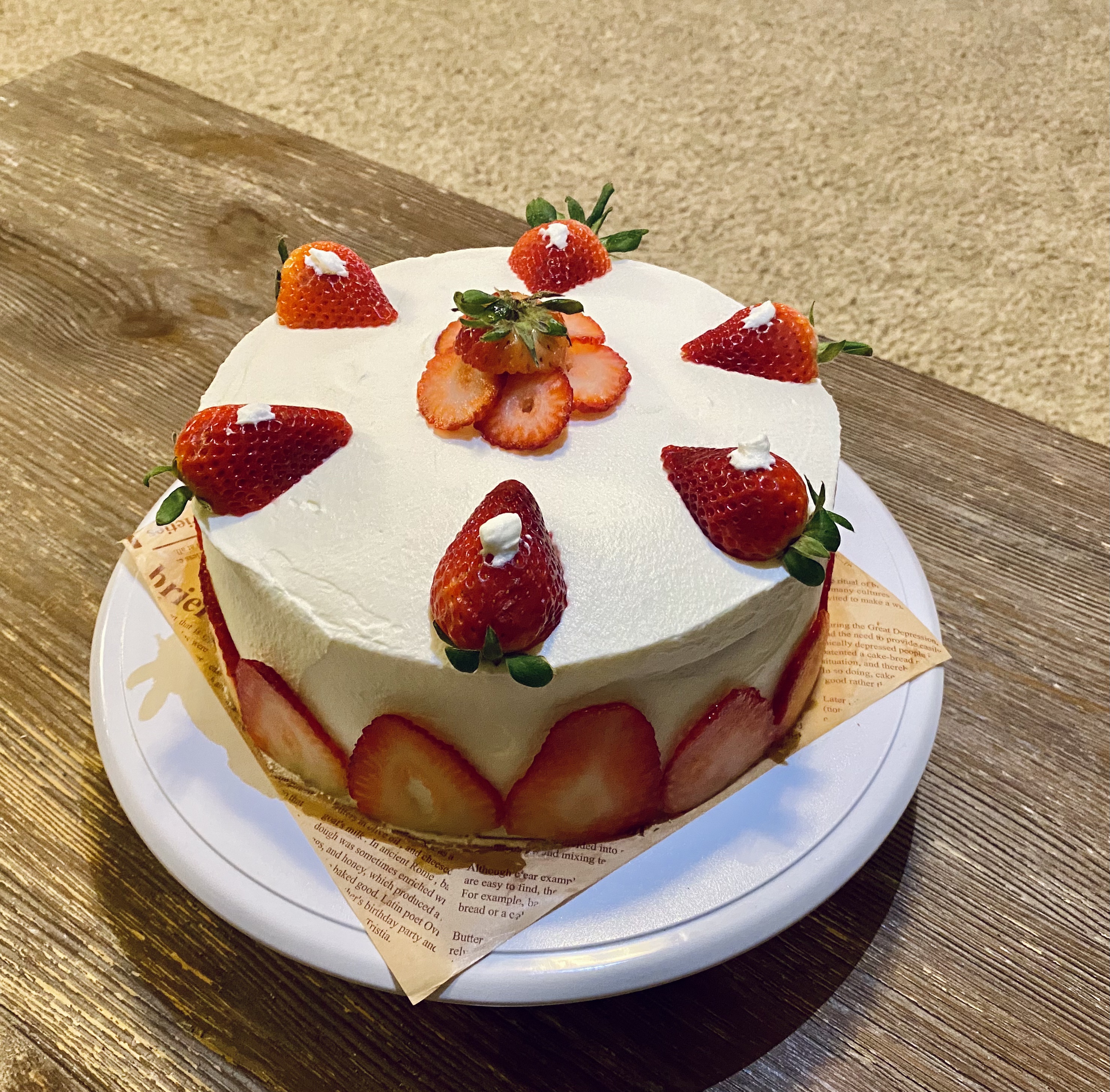 草莓蛋糕专用的做法