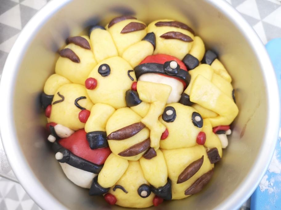 南瓜卡通挤挤馒头(皮卡丘)⚡️⚡️⚡️的做法 步骤14