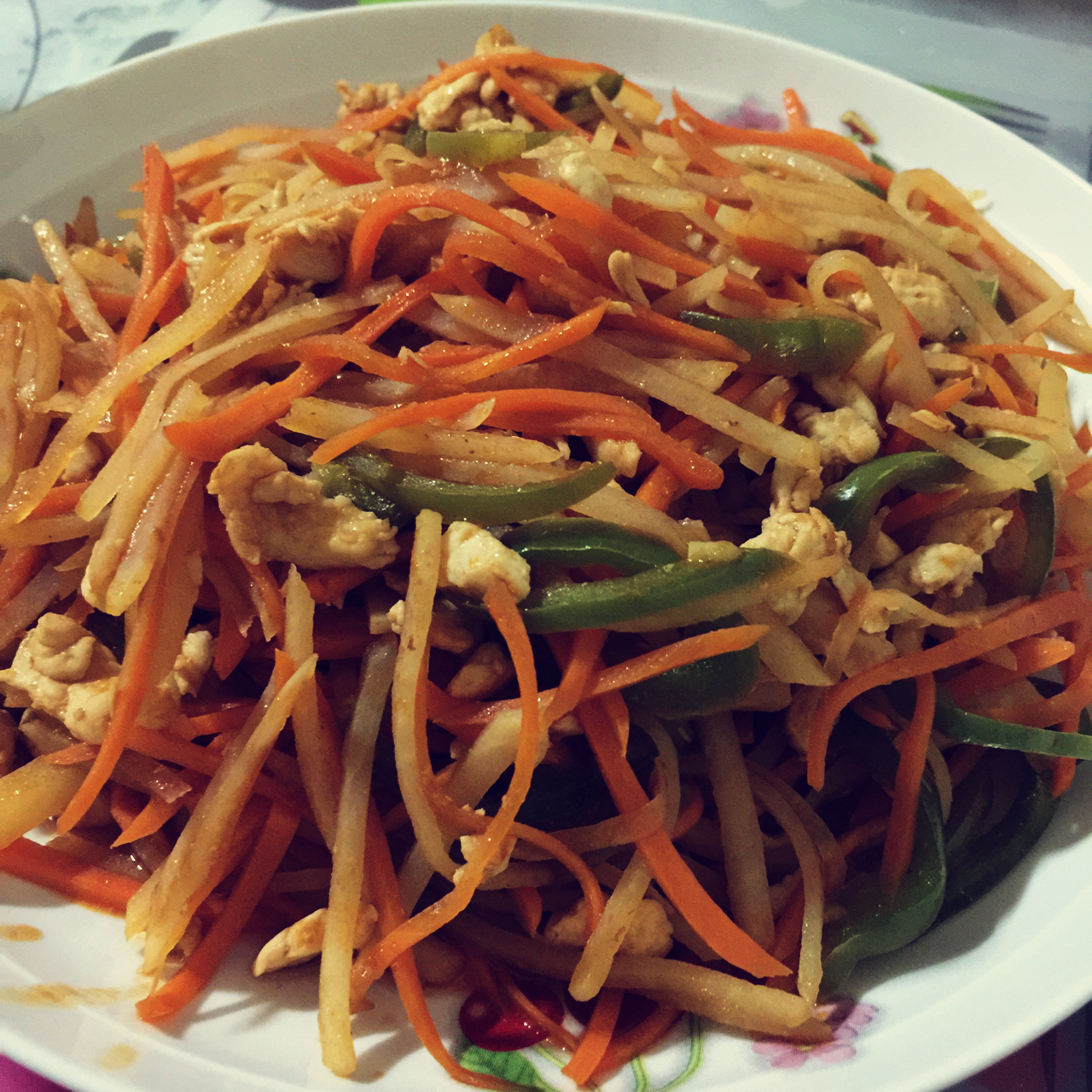 鱼香鸡丝