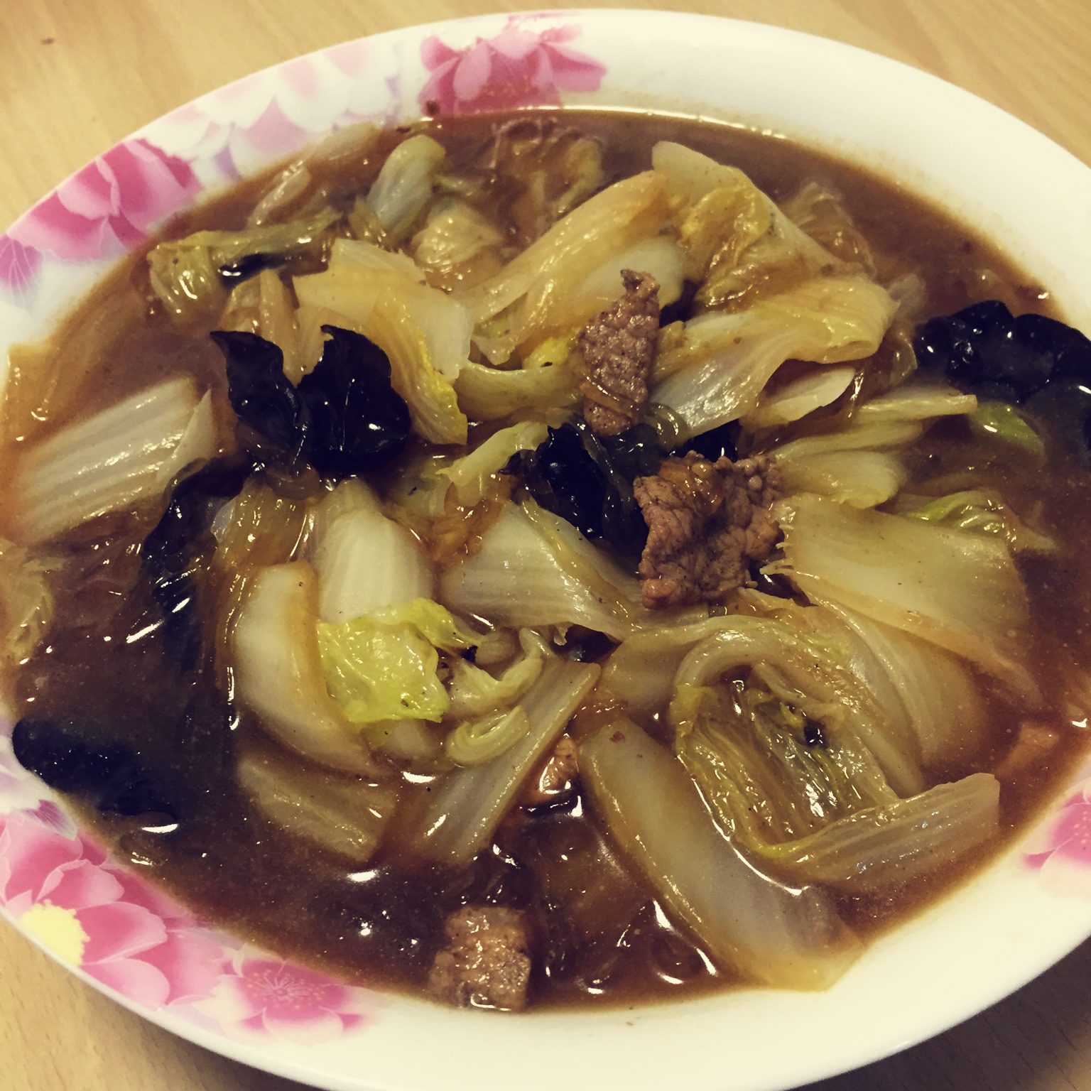 猪肉白菜炖粉条
