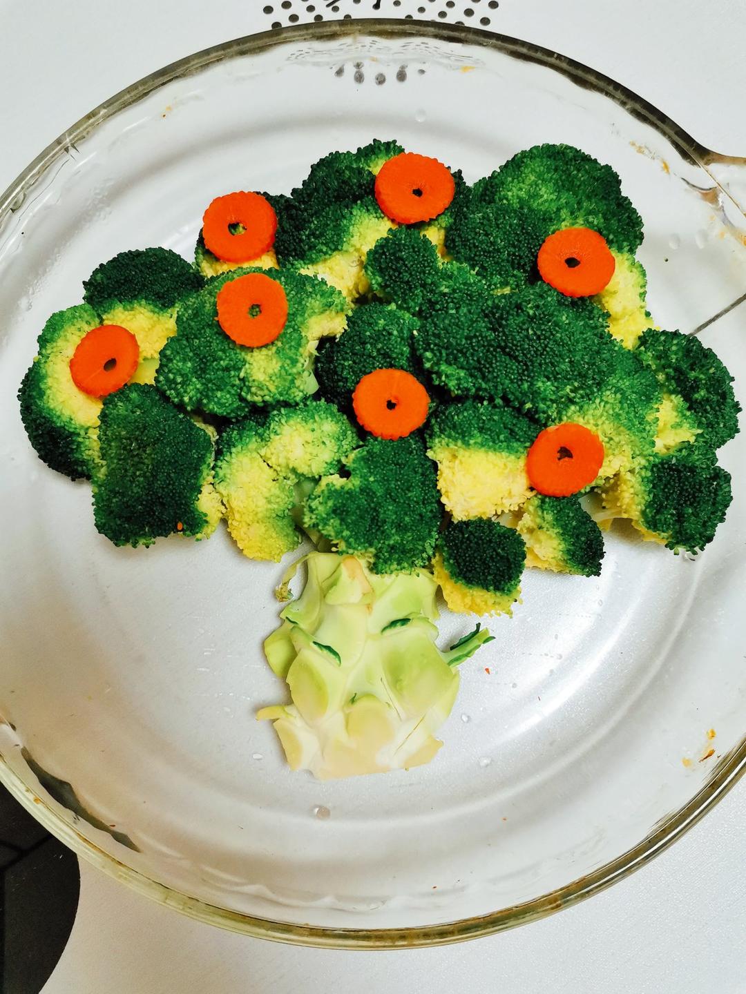 幸福乐悠悠做的年夜菜之吉祥发财树辣汁西兰花