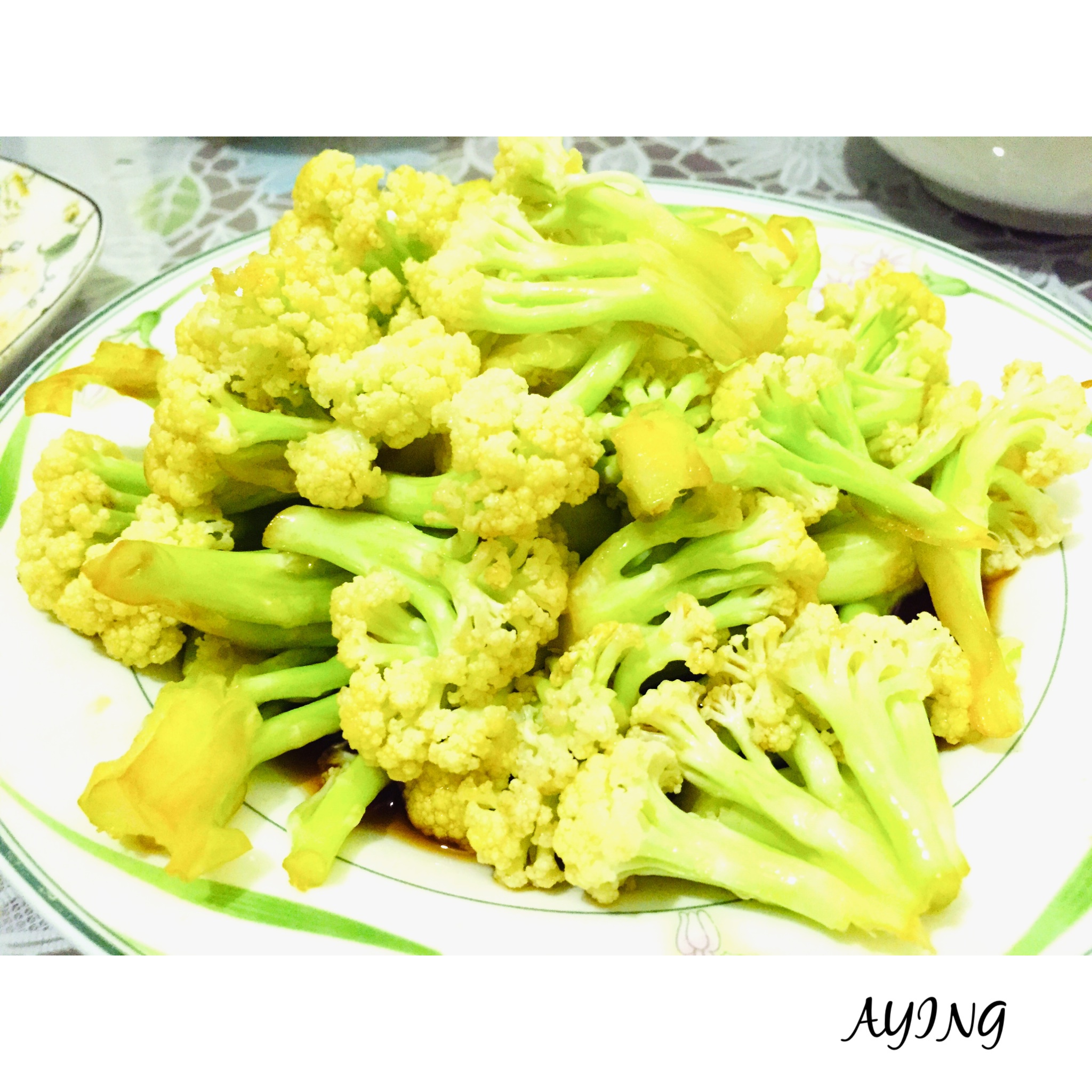 素烧菜花