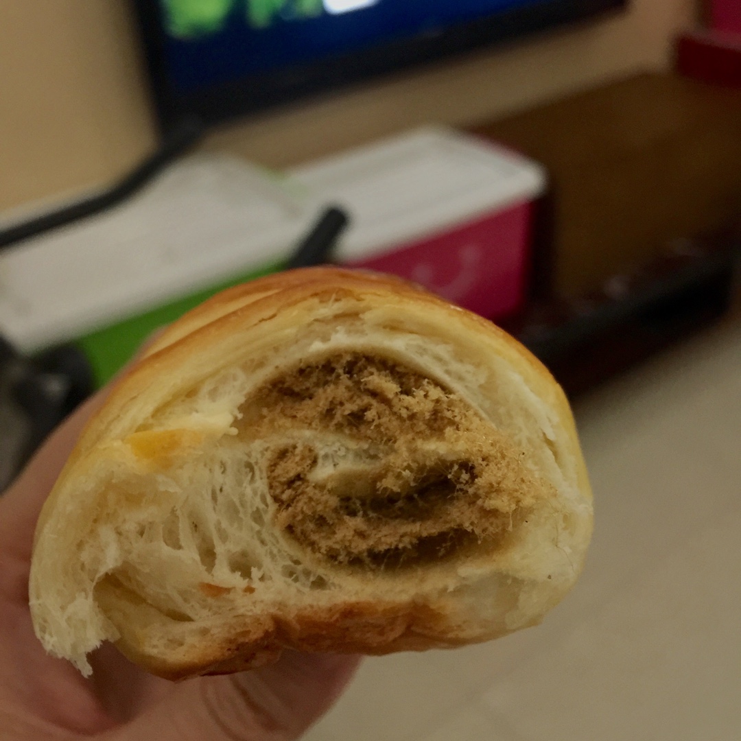 毛毛虫肉松面包（植物油版）