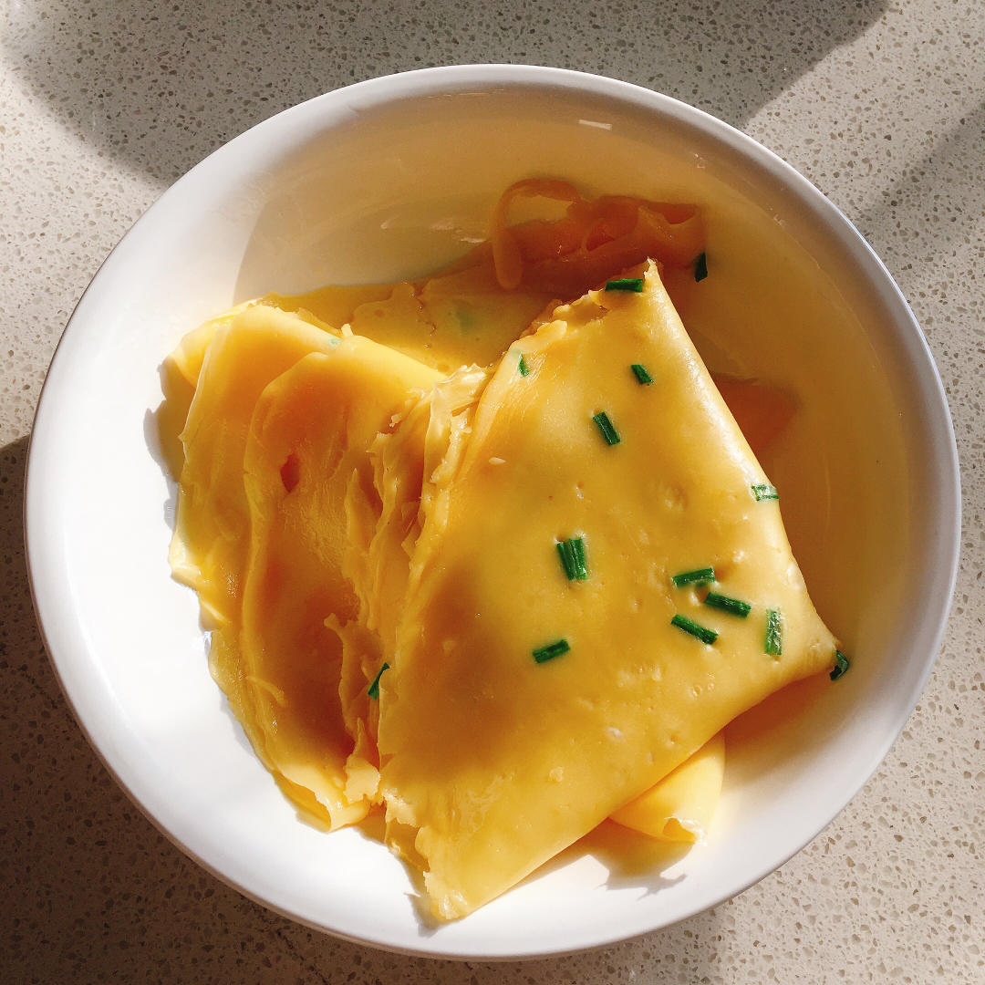 【平底锅葱花蛋饼】