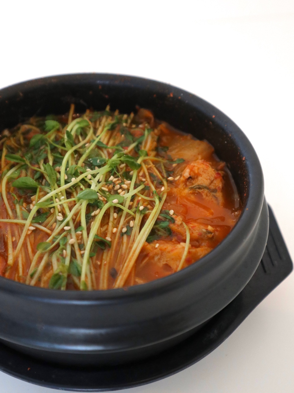 韩式酸泡菜炖鲭鱼罐头的做法