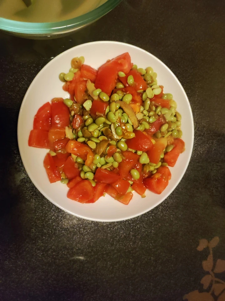 西红柿炒青豆