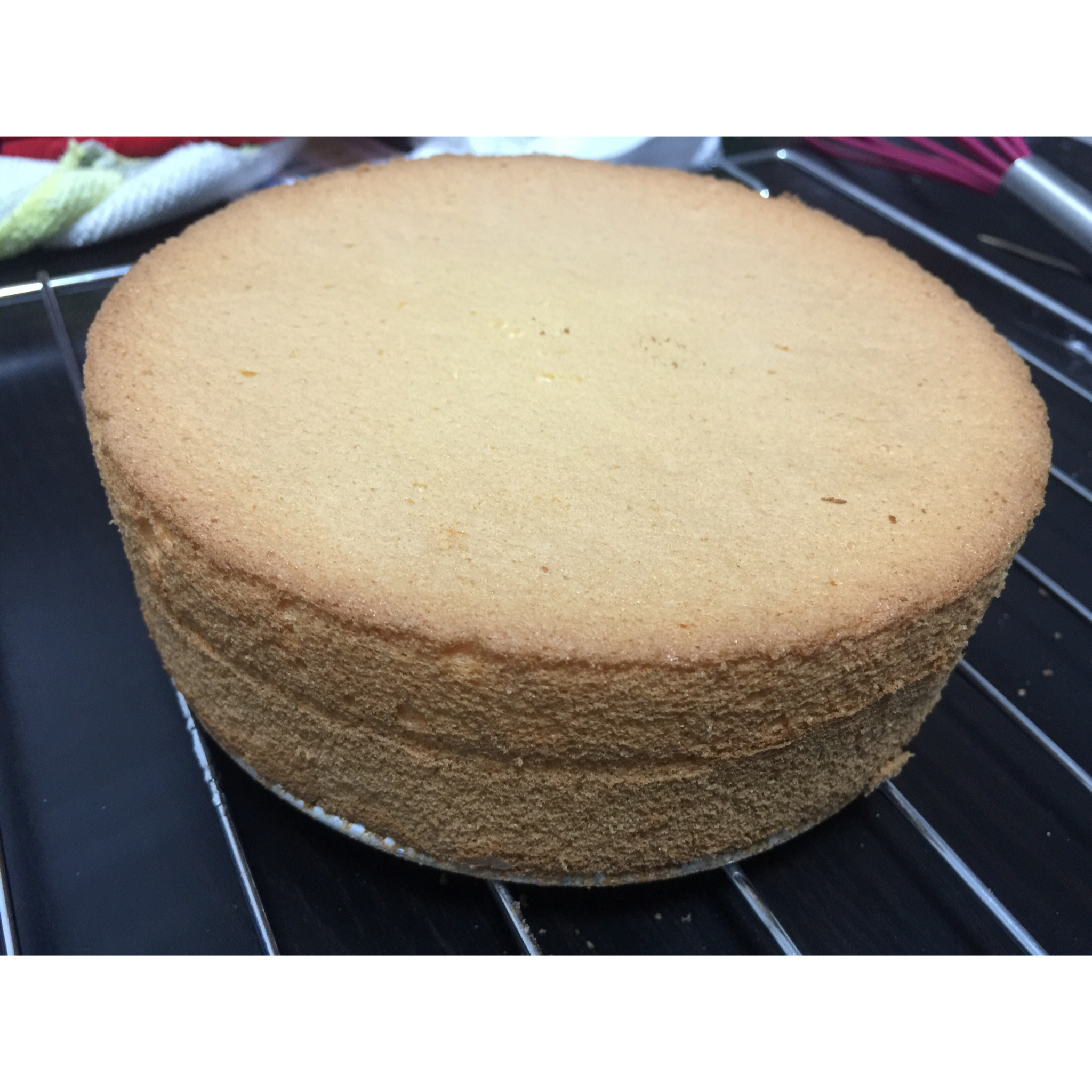 超简单完美戚风蛋糕（6寸2蛋）附打发、翻拌、脱模视频