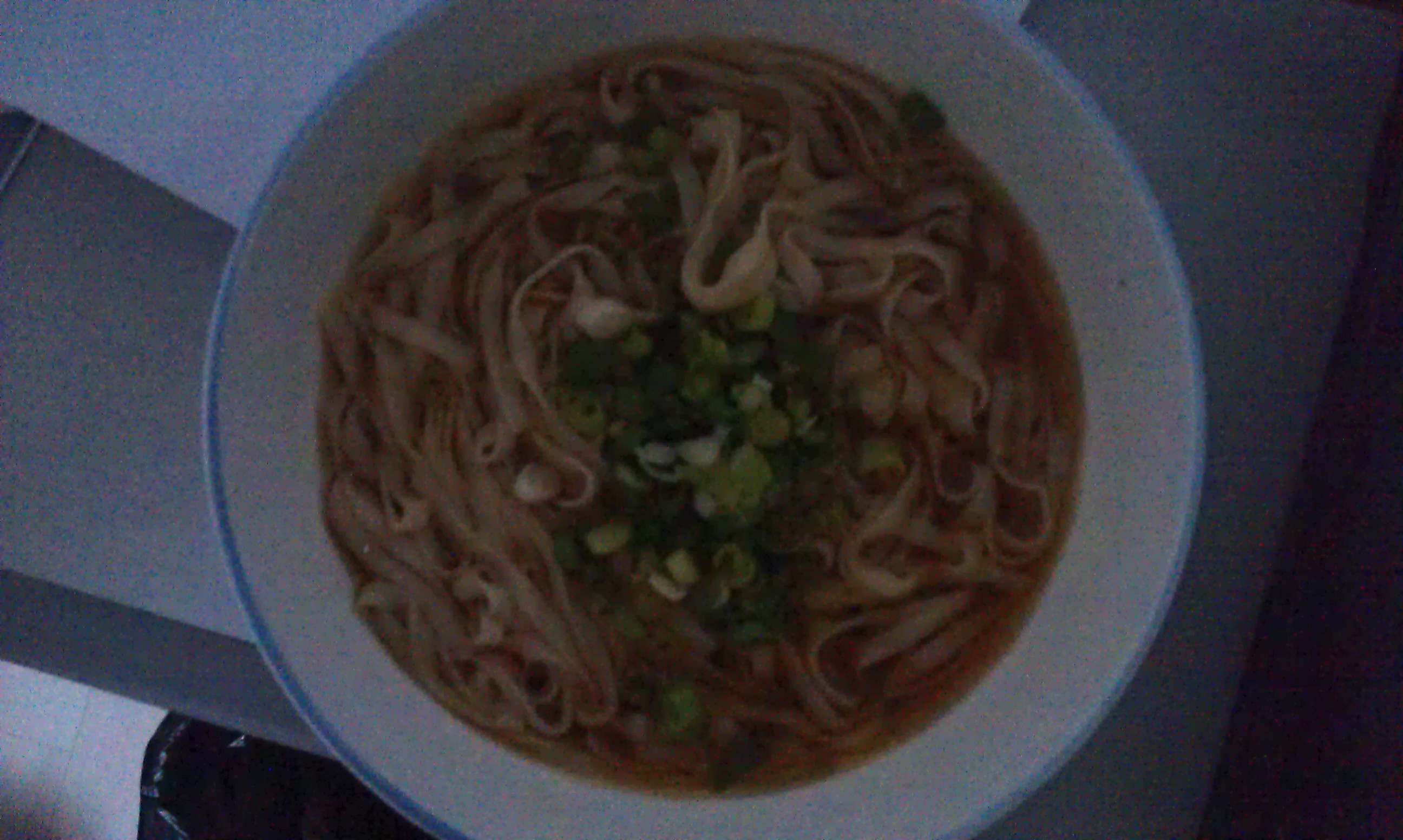 小葱麻油酱油面