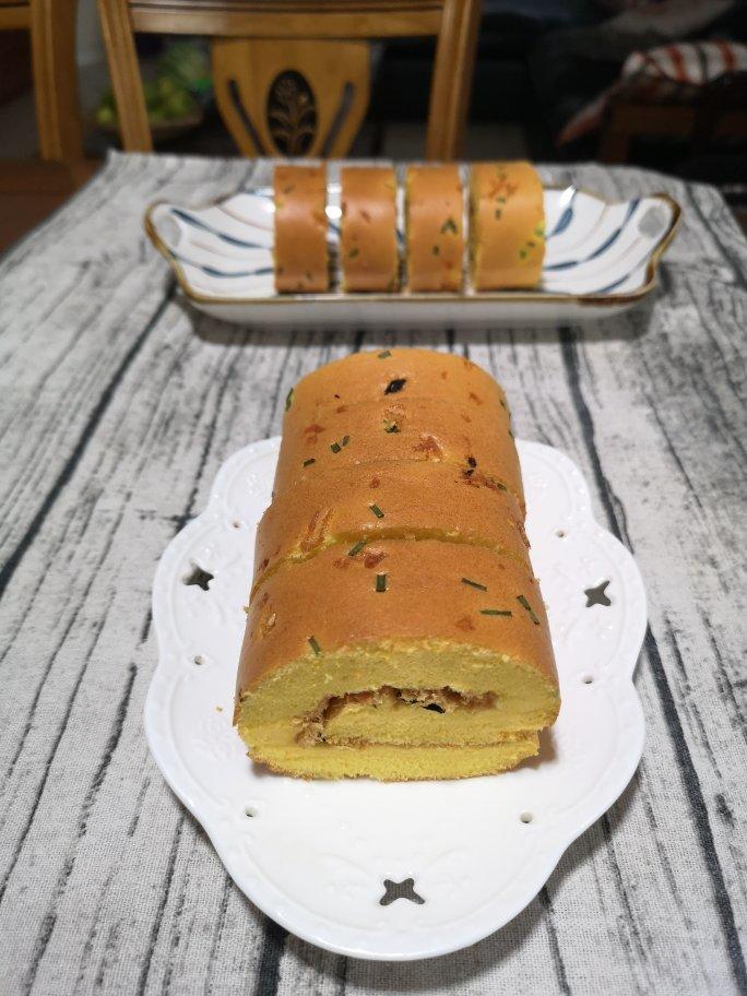 香葱肉松肥蛋糕卷～